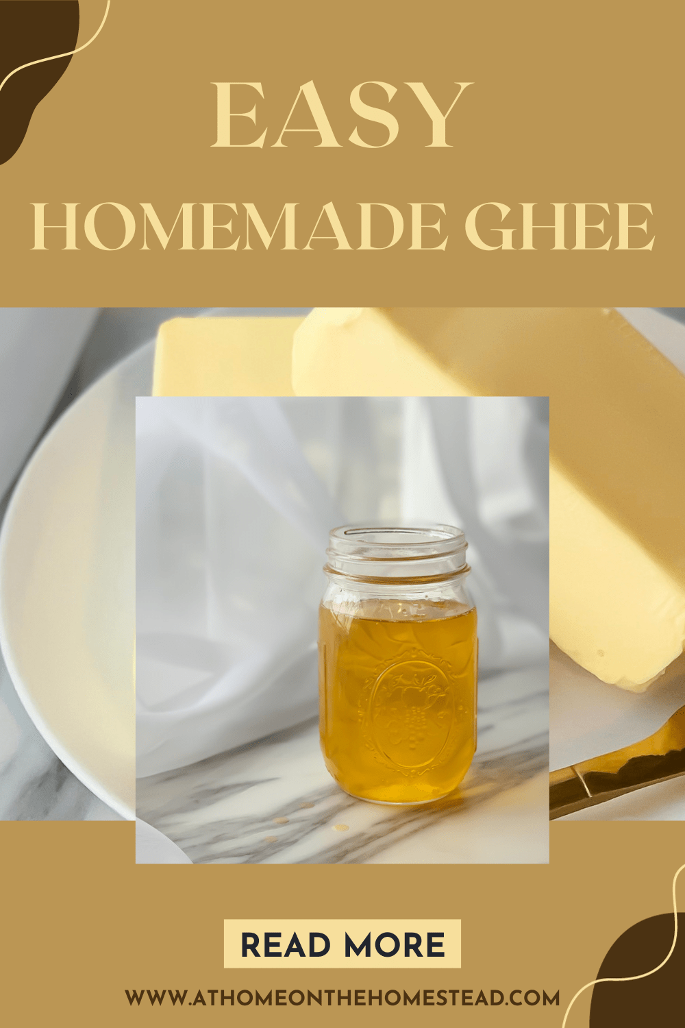 Quick Recipes Using Ghee Easy Homemade Ghee Recipe - At Home on the Homestead